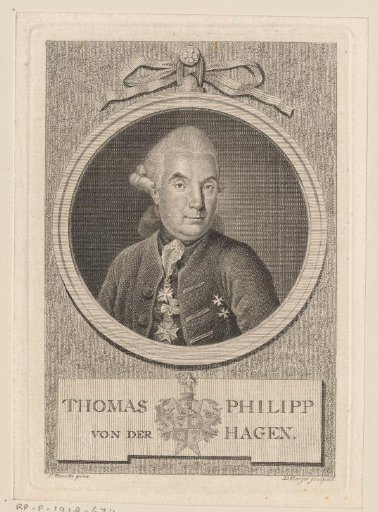 Portrait of Thomas Philipp von der Hagen