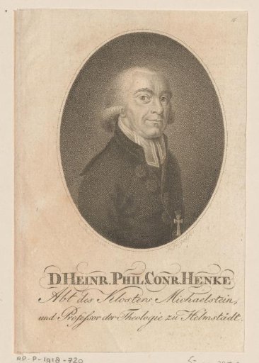 Portrait of Heinrich Philipp Conrad Henke