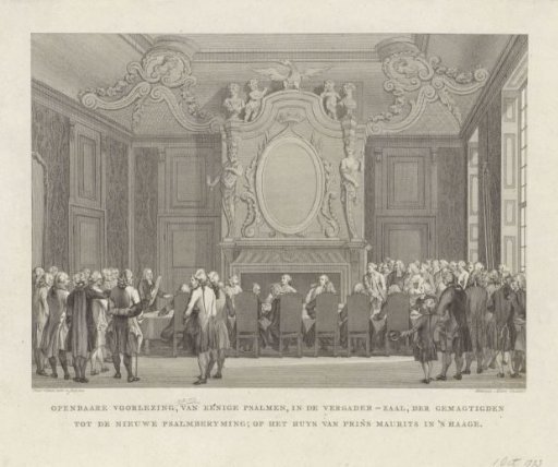 Public Reading of Some Psalms in the New Versification, 1773