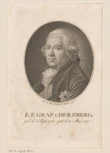 Portrait of Ewald Friedrich von Hertzberg