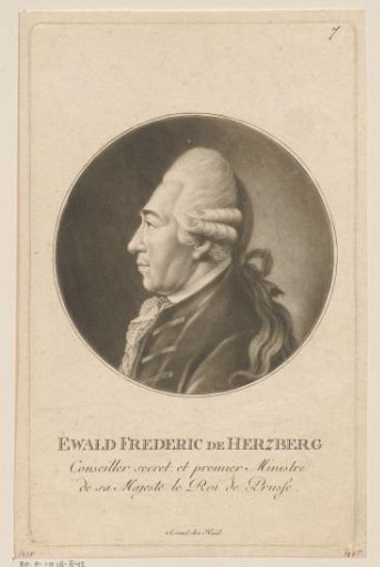 Portrait of Ewald Friedrich von Hertzberg