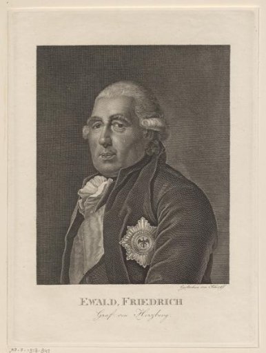 Portrait of Ewald Friedrich von Hertzberg