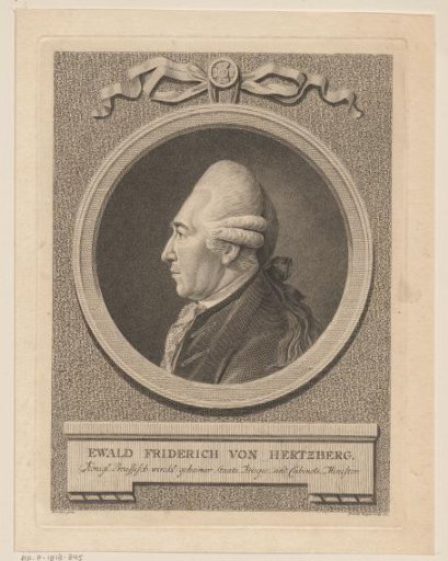Portrait of Ewald Friedrich von Hertzberg