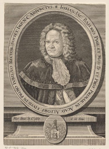 Portrait of Johann Jacob Baier