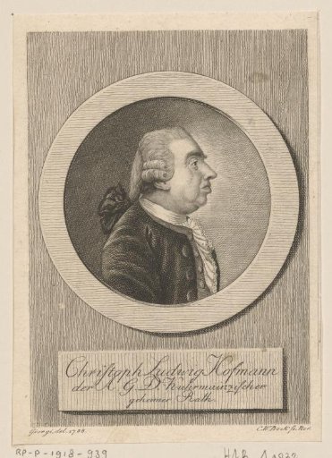 Portrait of Christoph Ludwig Hoffmann
