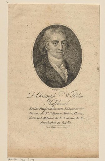 Portrait of Christoph Wilhelm von Hufeland