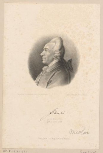Portrait of Christoph Friedrich Nicolai