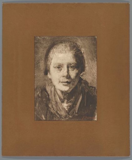 Portrait of an unknown young woman with a cap
