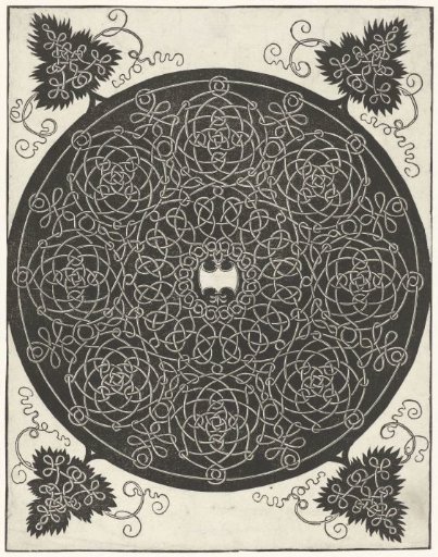Embroidery Pattern with an Axe-Shaped Shield