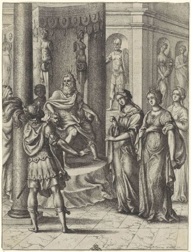 Turnus before the Enthroned Latinus