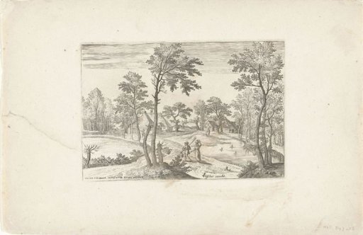 Landscape with a pond