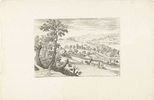 Landscape with a cornfield