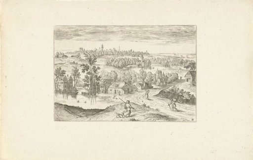 Landscape with a pond