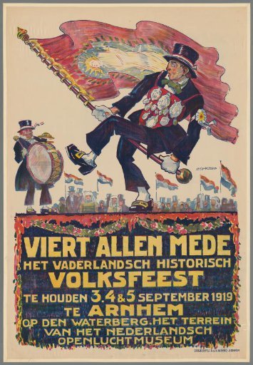Celebrate together the national historical folk festival to be held September 3, 4, 5, 1919 in Arnhem (...)