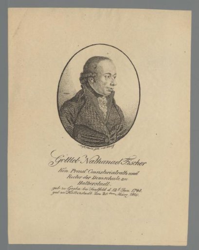 Portrait of Gottlob Nathanael Fischer