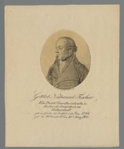 Portrait of Gottlob Nathanael Fischer