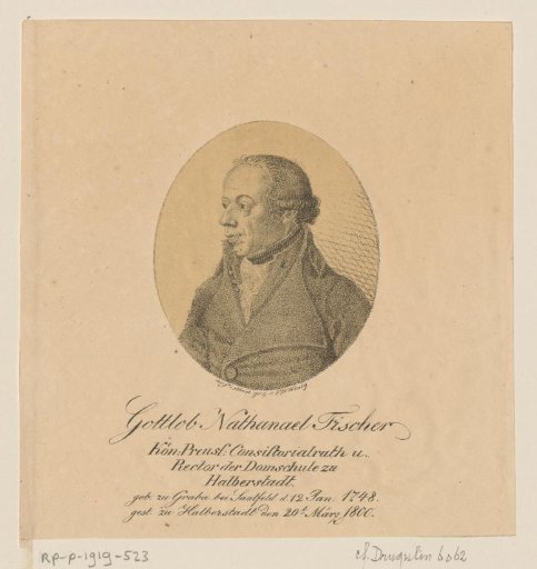Portrait of Gottlob Nathanael Fischer