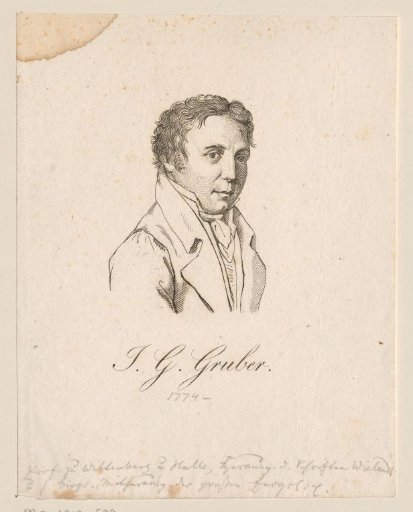 Portrait of Johann Gottfried Gruber