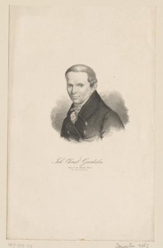 Portrait of Johann Christian Gaedicke at the age of 74