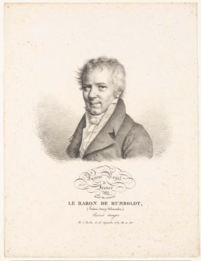 Portrait of the naturalist Alexander von Humboldt