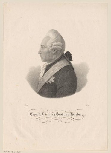 Portrait of Ewald Friedrich von Hertzberg