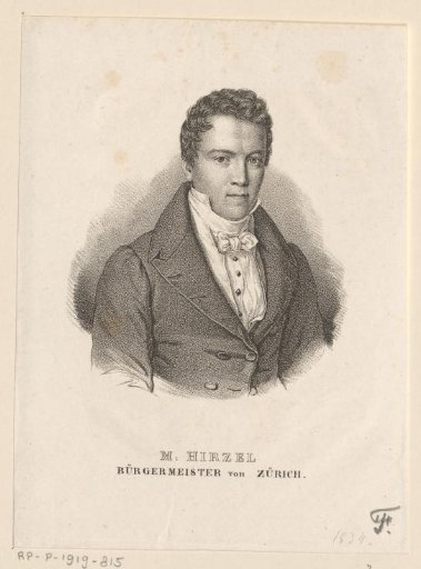 Portrait of Konrad Melchior Hirzel