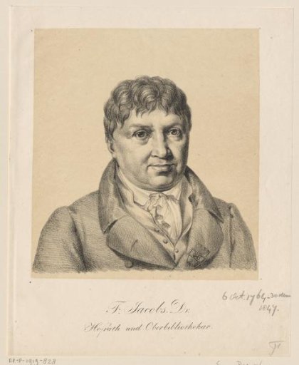 Portrait of Christian Friedrich Wilhelm Jacobs