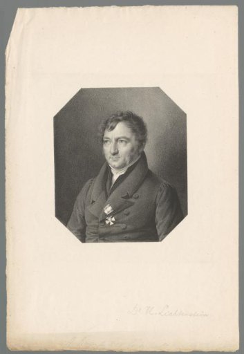 Portrait of Martin Hinrich Lichtenstein