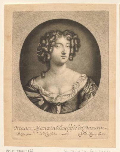 Portrait of Hortense Mancini, Duchess of Mazarin