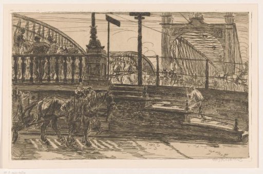 Ascent to the Meuse Bridges in Rotterdam