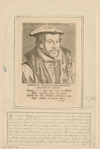 Portrait of Cornelis Valerius at the age of 66