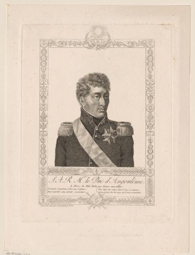 Portrait of Louis Anthony de Bourbon, Duke of Angoulême