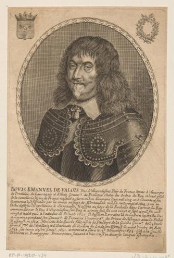 Portrait of Louis-Emmanuel de Valois, Duke of Angoulême