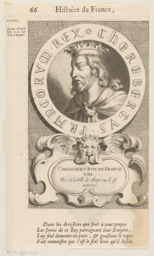 Portrait of Cherebert, King of France
