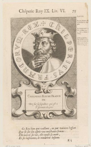 Portrait of Chilperik I, King of the Franks
