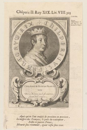 Portrait of Chilperik II, King of the Franks