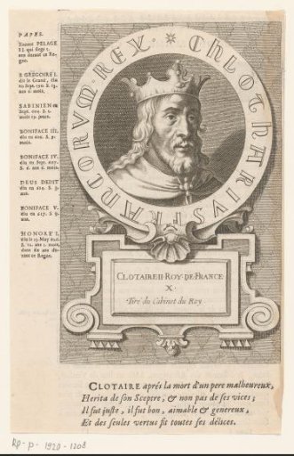 Portrait of Chlotharius II, King of the Franks