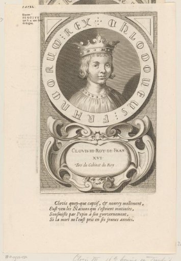 Portrait of Clovis IV, King of Neustria, Burgundy and Austrasia