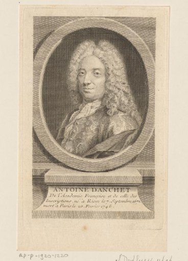 Portrait of the playwright Antoine Danchet