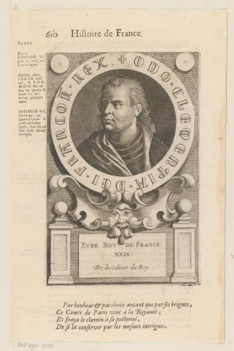 Portrait of Odo I, King of West Francia