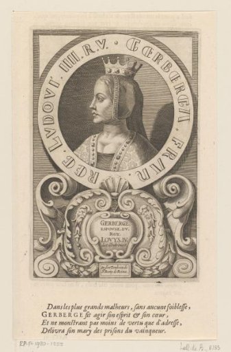 Portrait of Gerberga of Lorraine