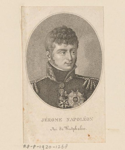 Portrait of Jérôme Bonaparte, King of Westphalia