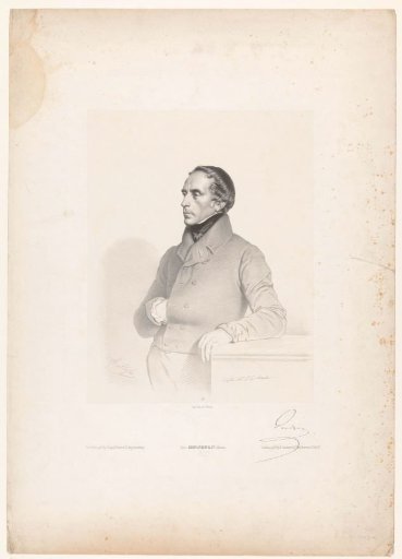 Portrait of the politician François Guizot