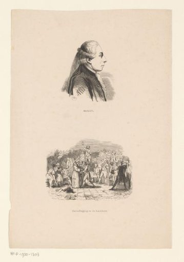 Portrait of Jean Sylvain Bailly and the Oath on the Tennis Court