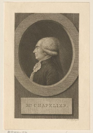 Portrait of Isaac René Guy le Chapelier