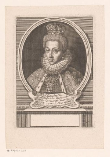 Portrait of Elizabeth of Austria, Queen of France