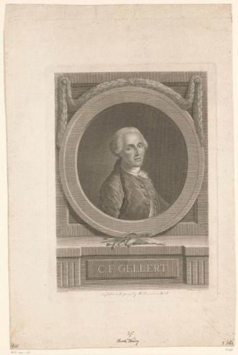 Portrait of Christian Furchtegott Gellert