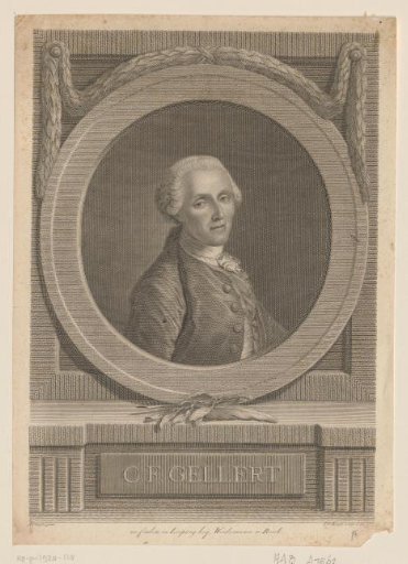 Portrait of Christian Furchtegott Gellert