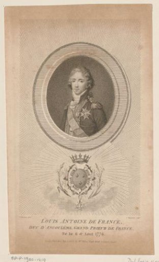 Portrait of Lodewijk Anton van Bourbon, Duke of Angoulême