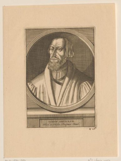 Portrait of Simon Grynaeus